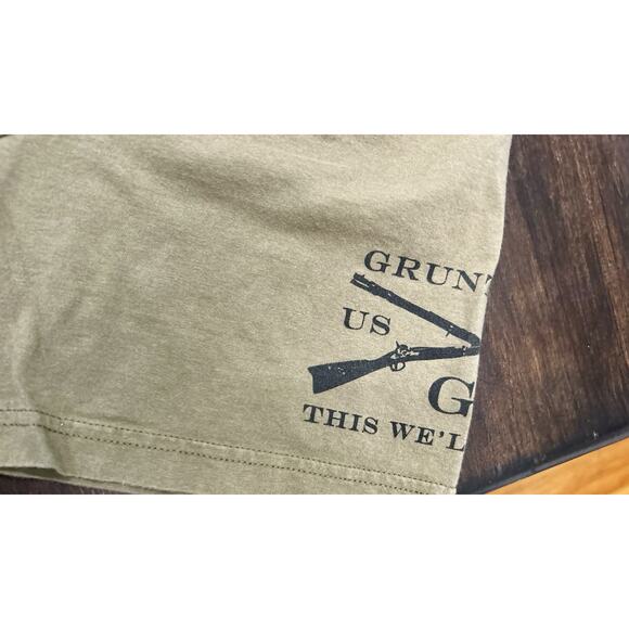 Grunt Style "Grumpy Old Vet" Military Green T Shirt Men's Size XXL - Picture 4 of 4